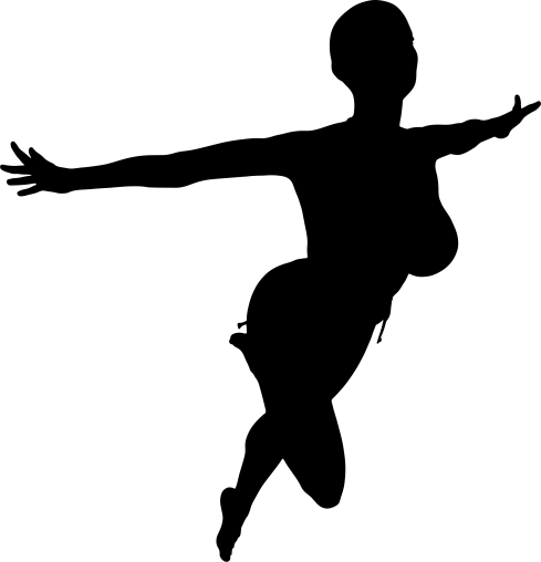 Flying-Woman-Silhouette